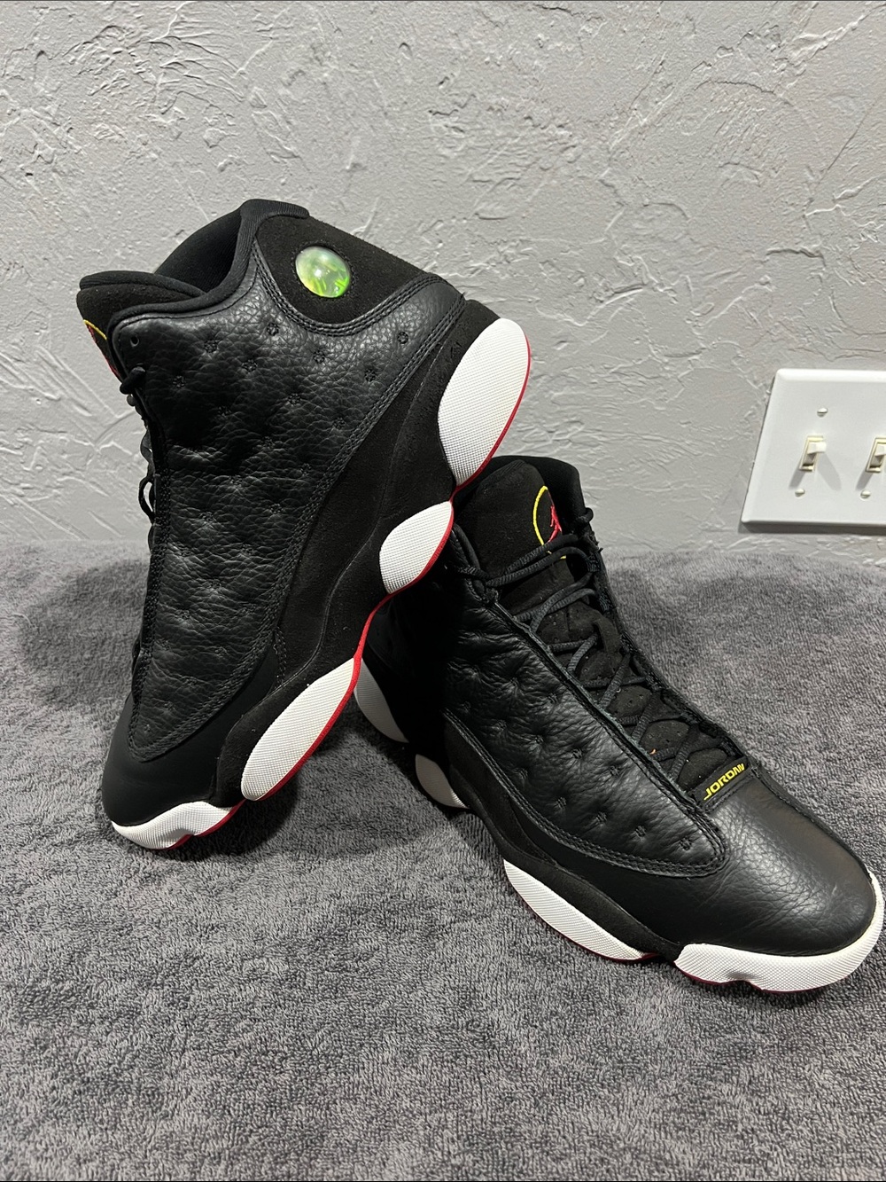 🔥🏀 NIKE AIR JORDAN 13 Retro Mid Playoff Black/Red/White 2022 414571-062 Mens 12